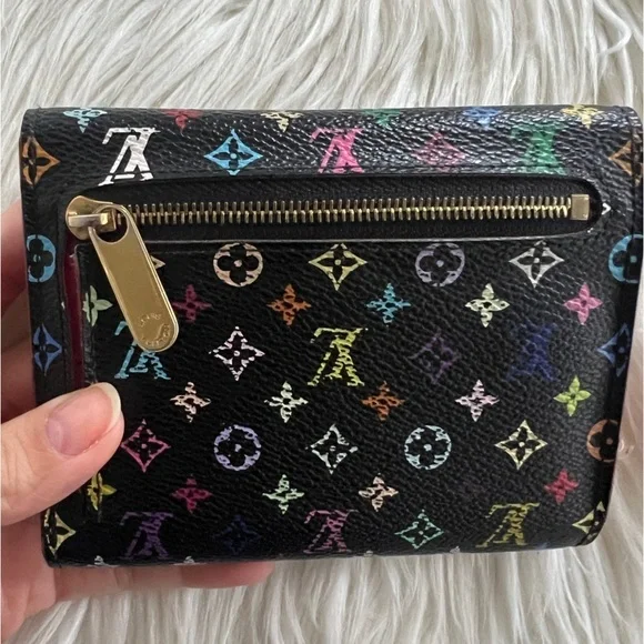 Louis Vuitton x Takashi Murakami Noir Multicolore Koala Wallet - Picture 12 of 14